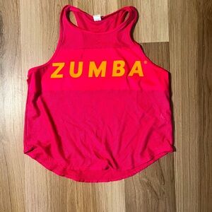 Zumba pink tank top